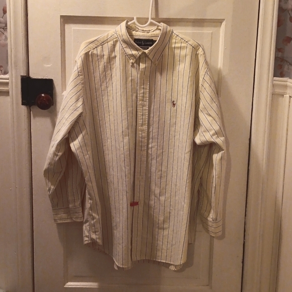 Ralph Lauren Classic Cut 17.5 32/33 yellow - Picture 1 of 4